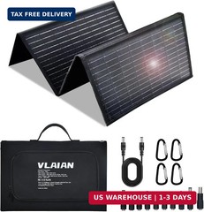60W Portable Solar Panel,60 Watt Foldable Solar Panels Chargers with QC3.0 USB-A