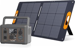 ALLWEI 500W Solar Generator with 100W Solar Panel, 512Wh LiFePO4 Portable Power