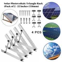 28in Adjustable Solar Panel RV Tilt Mounting Rack for Rooftop Flat Surface Shed