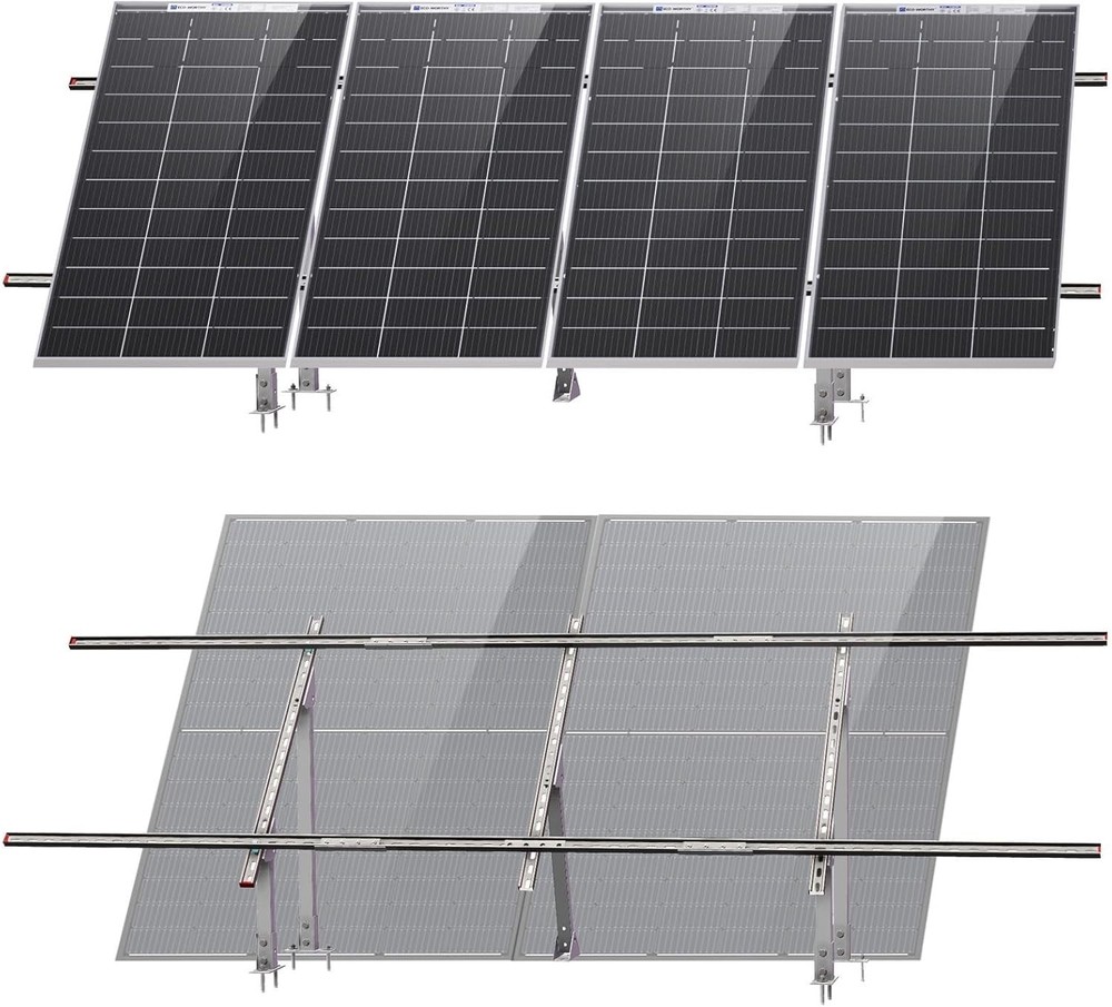Upgraded Solar Ground Mount Adjustable Multi-Pieces Solar Panel Mounting Bracket