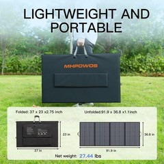MHPOWOS Portable Foldable Solar Panel 110W 220W 400W for Outdoor RV Refurbished