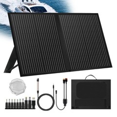 100W Portable Foldable Solar Panel Kit for Camping/Car Battery/Home