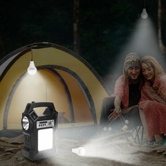 Solar Generator Portable Power Station 8000mAh with Solar Panel & LED Lights