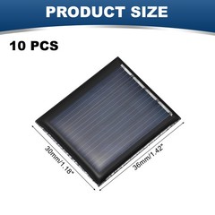 10PCS 2V 0.12W 0.06A Mini Solar Panels Small Solar Photovoltaic Cells Charge