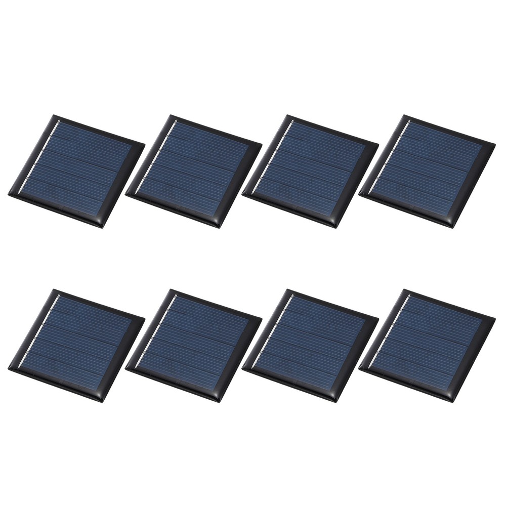 8Pcs 2.5V 0.25W 100mA Mini Solar Panels, Solar Photovoltaic Power Cells