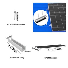 Solar Panel Mounting Brackets, Roof Mount Kit, Rails and Clamps Included for …