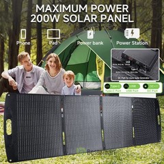 200W 100W Portable Folding Solar Panel Charger Power Station for Home RV Camping
