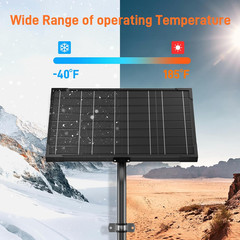12V Gate Opener Solar Panel：10W Solar Panels Kit for Electric Fence with Smart M