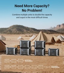 Dabbsson 5330Wh Portable Power Station 2200W Solar Generator Expandable Battery