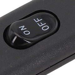 Inline Rocker Switch 6 Amp 110V-250V for Electric Lamps and Appliances