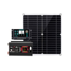 6000W Solar System DC12V to AC110V 220V 100A MPPT Controller 300W Panel InvertuX