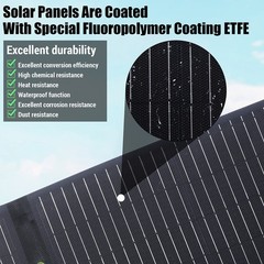 200W Foldable Solar Panel Self-supporting, Waterproof Smart Outdoor Solar Kit