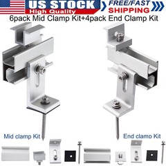 Universal Solar Panel Roof Mount Brackets Kit for 1-4 Pcs Solar Panels Mounting