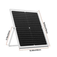 Uimoso 30W 12V Solar Trickle Charger w/ MPPT Controller for Battery Maintenance