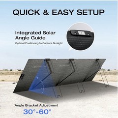 EcoFlow 220W Portable Solar Panel N-Type Foldable Waterproof
