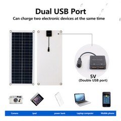 1000W Solar Panel Kit 100A Controller 12V Battery Charger Dual USB Caravan Boat