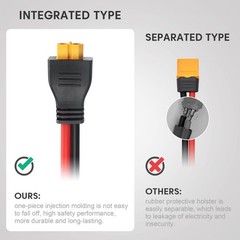 10AWG 45A XT60 to Anderson Adapter Cable 6FT – Heavy-Duty for RC Battery & Solar