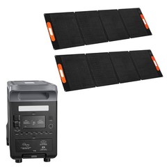 Solar Generator: 3000W 3072Wh LiFePO4 Battery, 15 Ports, Wheels & Handle