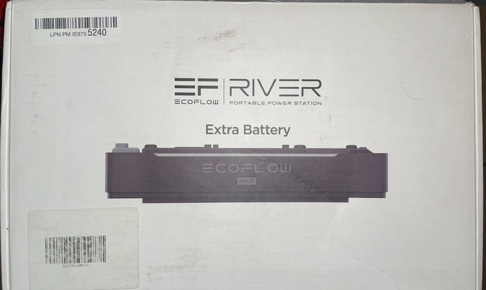 ECHOFLOW RIVER M-R 600 Portable Power Station Extra Battery. Lithium Ion 288WH.