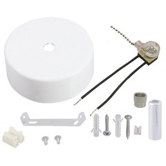 Modern Chrome Pull Cord Light Switch for Bathroom and More with 100cm Chain