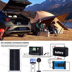 6000W 100A 110V Solar Panel Kit Complete Solar Power Generator Home Grid Syste26