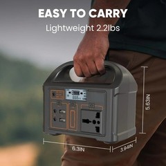 100W Portable Power Station 24000mAh Solar Generator 110V/220V AC USB Camping US