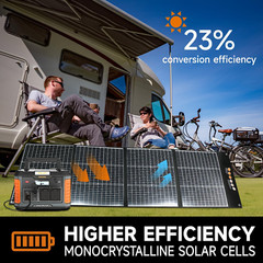 Solar Panels 200W Monocrystalline Portable Folding Solar Charger for Solar Gener