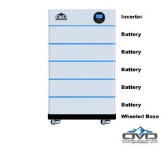 OMO All-In-One Customizable Stacking Inverter/Battery System 5500W Inverter + 25