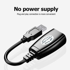 HW-RJ11 USB to RJ45 LAN Connector Adapter 50m Extension Cable Signal Amplifier