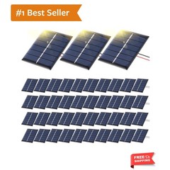 40 Pcs Mini Solar Panels 3V 120MA Small Polycrystalline Solar Cells Bulk DIY …