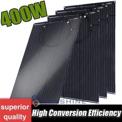 400W Mono Solar Panel 18V N-Type Cell Power Charger Home Boat Off-Grid Battery