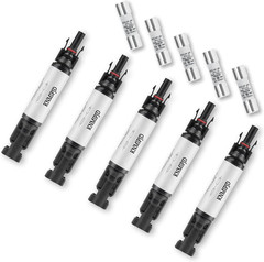 Solar Fuse Holder 15Amp 1000V Solar Panel Fuse 5PCS 15A Mc4 Fuse IP67 Fuse Holde