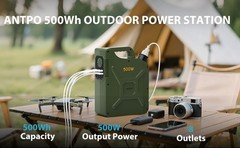 ANTPO 500W Portable Power Station Backup Power Supply Bank for Camping Blackout