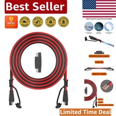 Heavy Duty 12FT SAE Extension Cable – Quick Disconnect & Water-Resistant Design