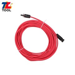 Red + Black 20M 4mm² Solar Panel Wire Weatherproof Cable With M4 Connector