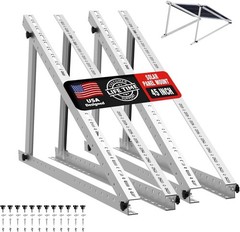 Adjustable Solar Panel Brackets – 45″ Mount Rails | 2 Sets