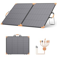 200 Watt Bifacial Portable Solar Panel, 20V Foldable Solar Charger for 200W