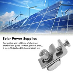 10Pcs Solar Mounting System Grounding Clip Durable Thunder Protection For Solar
