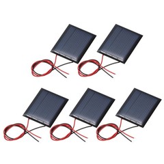 5Pcs 2V 0.12W 60mA Mini Solar Panels with Cable