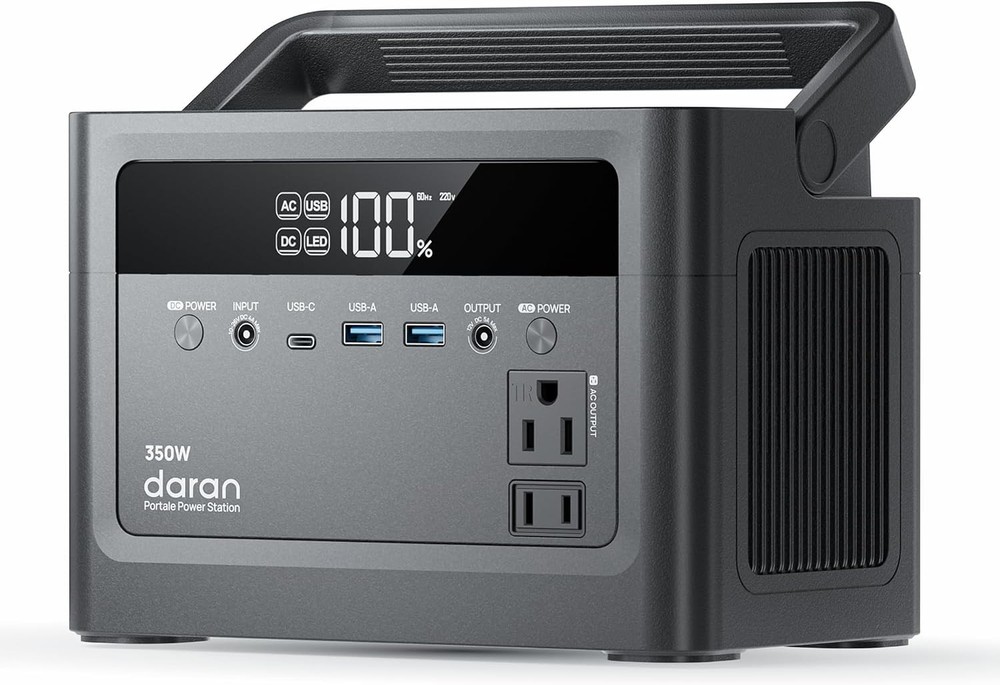 2026 Portable Power Station 700W Surge 288Wh LiFePO4 Battery Backup Power Bank