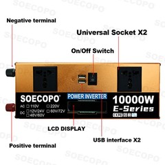 10000W Power Inverter Solar Generator w/ 200W Solar Panel Home Complete US STOCK