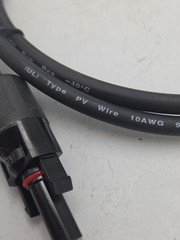10 AWG 1500vdc PV Wire Solar Panel 3.5′ Cables (6) / Microinverter Connector