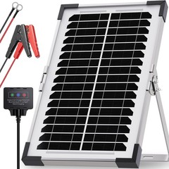 7.5W Solar Battery Maintainer & Trickle Charger 12V Waterproof Panel W/ IP68
