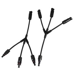 Pair Solar Panel Y Branch Cable Connection Adapter Connector Extension 1 to 3