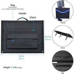 ACOPower 105W Foldable Solar Panel Kit with 10A Charge Controller