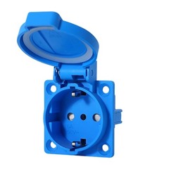 Outdoor Electrical Socket with Safety Protections for Industrial Applications