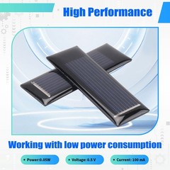 10Pcs Solar Panel 0.5V 100mA Solar Cells Photovoltaic panels Module Sun 4053