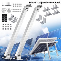 1-6X Pair Solar Panel Stand Mounting Brackets Adjustable Tilt Fixing Roof Wall