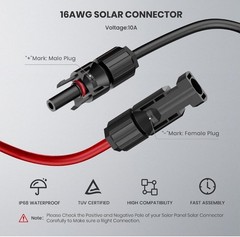 4IN1 Solar Connector Splitter Cable 45A Connector XT60 DC 8mm 5.5mm Adapter