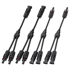 Solar Panel Connector Y Branch 2 to 1 Parallel Solar Panel Splitter 2 Way 2 Set